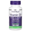 Thực phẩm chức năng Natrol Vitamin D3 Bone & Joint Health Maximum Strength 10.000 IU 60 Tablets 047469060145
