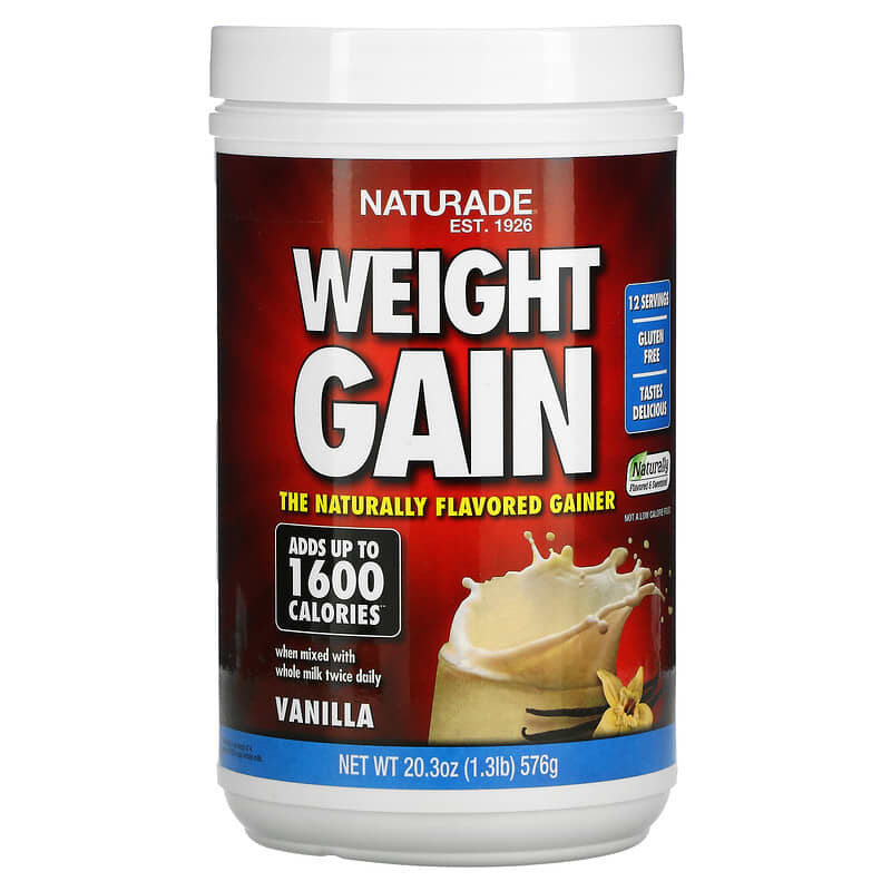 Naturade Weight Gain Vanilla 1.3 lbs (576 g) 8 Thực phẩm chức năng Naturade Weight Gain Vanilla 1.3 lbs (576 g) 079911026614