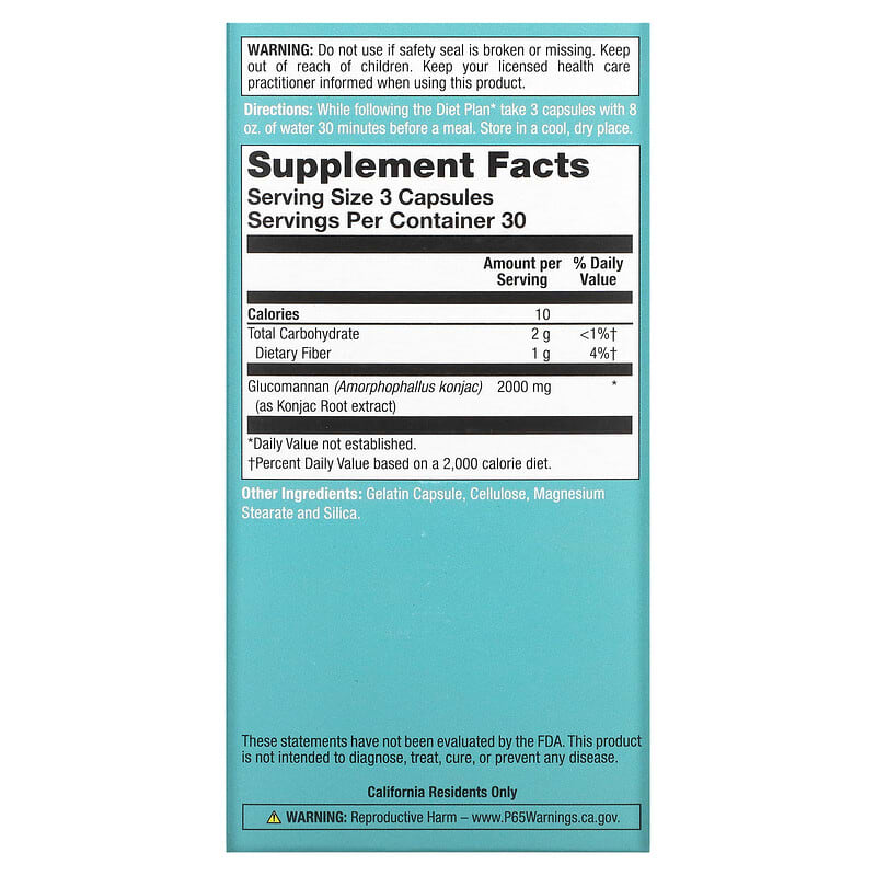 Natural Balance Glucomannan Maximum Strength 666 mg 90 Capsules 2 Thực phẩm bổ sung Natural Balance Glucomannan Maximum Strength 666 mg 90 Capsules 047868804449
