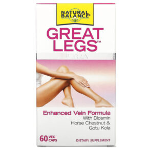 Thực phẩm chức năng Natural Balance Great Legs Ultra Enhanced Vein Formula 60 Veg Caps 047868774322