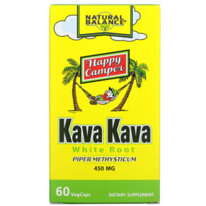 Thực phẩm chức năng Natural Balance Happy Camper Kava Kava White Root 450 mg 60 VegCaps 047868137547