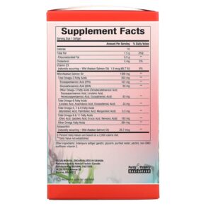 Thực phẩm bổ sung Natural Factors 100% Wild Alaskan Salmon Oil 1300 mg 180 Enteripure Softgels 068958022666