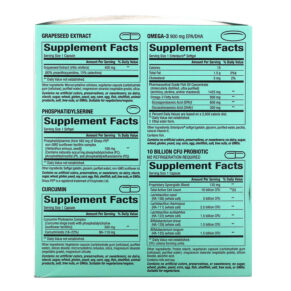 Thực phẩm bổ sung Natural Factors 3 Brains Total 30 Convenient Cello Packs 068958030593