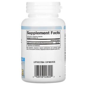 Thực phẩm bổ sung Natural Factors Acetyl-L-Carnitine 500 mg 60 Vegetarian Capsules 068958028002