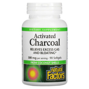Thực phẩm chức năng Natural Factors Activated Charcoal 250 mg 90 Softgels 068958017020