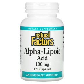 Thực phẩm chức năng Natural Factors Alpha-Lipoic Acid 100 mg 120 Capsules 068958020969