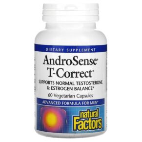 Thực phẩm chức năng Natural Factors AndroSense T-Correct 60 Vegetarian Capsules 068958035130