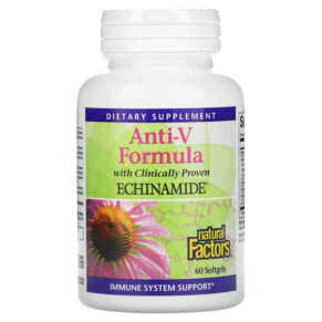 Thực phẩm chức năng Natural Factors Anti-V Formula with Clinically Proven Echinamide 60 Softgels 068958047003