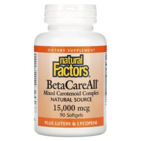 Thực phẩm chức năng Natural Factors BetaCareAll 15.000 mcg 90 Softgels 068958010144