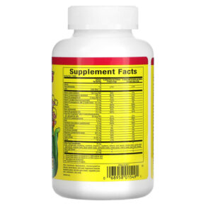 Thực phẩm bổ sung Natural Factors Big Friends Chewable Multi-Vitamin & Minerals Jungle Berry 60 Chewable Tablets 068958015491