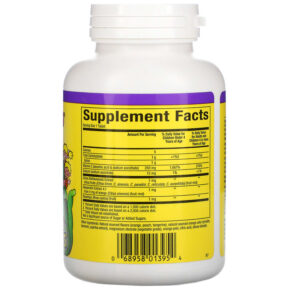 Thực phẩm bổ sung Natural Factors Big Friends Chewable Vitamin C Tangy Orange 250 mg 90 Chewable Tablets 068958013954
