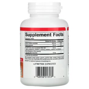 Thực phẩm bổ sung Natural Factors BioCgel Buffered Vitamin C with BerryRich 500 mg 90 Softgels 068958013534