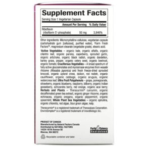 Thực phẩm bổ sung Natural Factors BioCoenzymated B2 Riboflavin 5'-Phosphate 50 mg 30 Vegetarian Capsules 068958012490