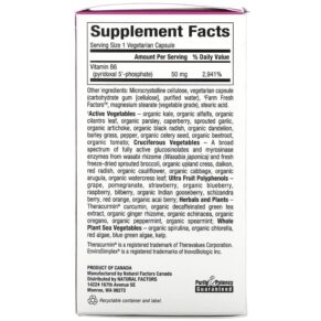 Thực phẩm bổ sung Natural Factors BioCoenzymated B6 Pyridoxal 5'-Phosphate 50 mg 30 Vegetarian Capsules 068958012520