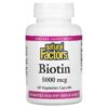 Thực phẩm chức năng Natural Factors Biotin 5.000 mcg 60 Vegetarian Capsules 068958012629