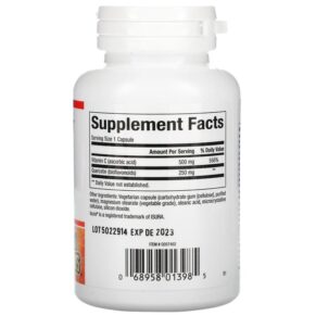 Natural Factors C Extra + Quercetin 60 Easy Swallow Capsules 3 Thực phẩm bổ sung Natural Factors C Extra + Quercetin 60 Easy Swallow Capsules 068958013985