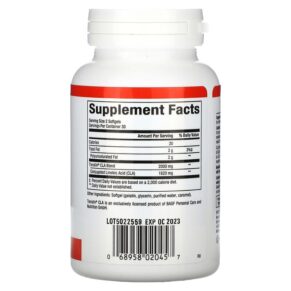 Natural Factors CLA 1.000 mg 60 Softgels 3 Thực phẩm bổ sung Natural Factors CLA 1.000 mg 60 Softgels 068958020457