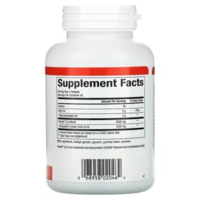 Thực phẩm bổ sung Natural Factors CLA 1.000 mg 90 Softgels 068958020464