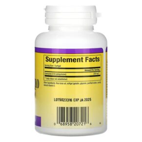 Thực phẩm bổ sung Natural Factors Coenzyme Q10 200 mg 30 Softgels 068958207216