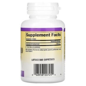 Thực phẩm bổ sung Natural Factors Coenzyme Q10 400 mg 60 Softgels 068958207254