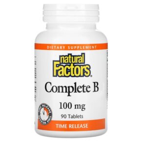 Thực phẩm chức năng Natural Factors Complete B 100 mg 90 Tablets 068958011417