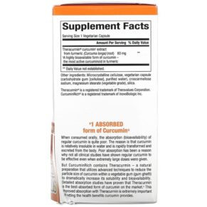 Thực phẩm bổ sung Natural Factors CurcuminRich Double Strength Theracurmin 120 Vegetarian Capsules 068958045481
