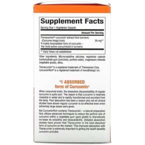 Thực phẩm bổ sung Natural Factors CurcuminRich Theracurmin 60 Vegetarian Capsules 068958045382