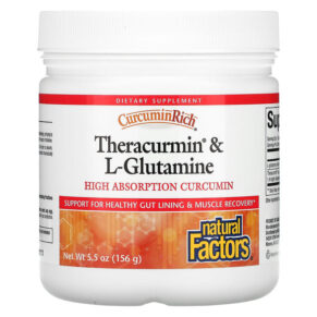 Thực phẩm chức năng Natural Factors CurcuminRich Theracurmin & L-Glutamine 5.5 oz (156 g) 068958045498