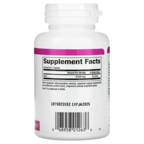 Thực phẩm bổ sung Natural Factors Extra Strength Biotin 10.000 mcg 60 Vegetarian Capsules 068958012636