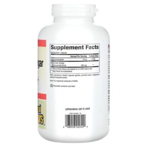 Natural Factors Fermented Apple Cider Vinegar 500 mg 360 Easy-to -Swallow Capsules 3 Thực phẩm bổ sung Natural Factors Fermented Apple Cider Vinegar 500 mg 360 Easy-to -Swallow Capsules 068958020549