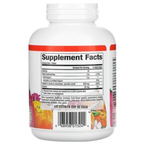 Thực phẩm bổ sung Natural Factors Fruit-Flavor Chew Vitamin C Peach Passionfruit and Mango 500 mg 90 Chewable Wafers 068958013244