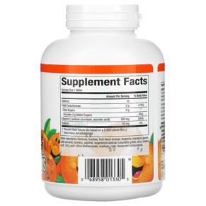 Thực phẩm bổ sung Natural Factors Fruit-Flavor Chew Vitamin C Tangy Orange 500 mg 90 Chewable Wafers 068958013305