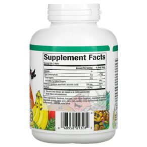 Thực phẩm bổ sung Natural Factors Fruit-Flavor Chew Vitamin C Tropical 500 mg 90 Chewable Wafers 068958013282