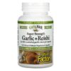 Thực phẩm chức năng Natural Factors GarlicRich Super Strength Garlic + Reishi 120 Delayed Release Vegetarian Capsules 068958023342