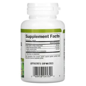 Thực phẩm bổ sung Natural Factors Ginkgo Biloba 60 Capsules 068958045320