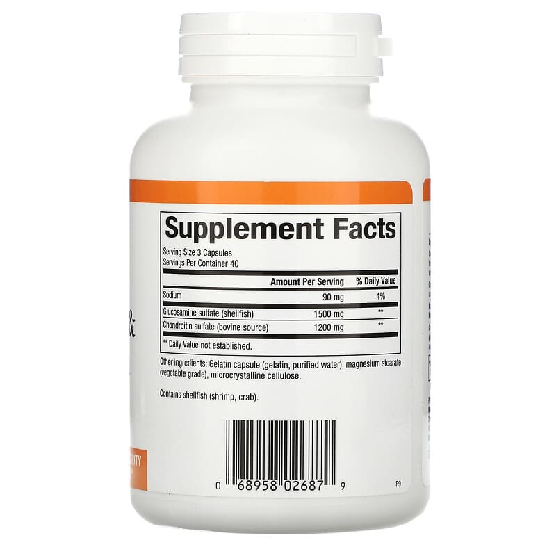 Natural Factors Glucosamine & Chondroitin 500 mg/400 mg 120 Capsules 2 Thực phẩm bổ sung Natural Factors Glucosamine & Chondroitin 500 mg/400 mg 120 Capsules 068958026879
