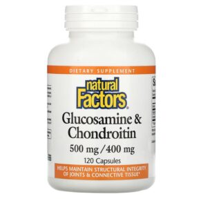 Thực phẩm chức năng Natural Factors Glucosamine & Chondroitin 500 mg/400 mg 120 Capsules 068958026879