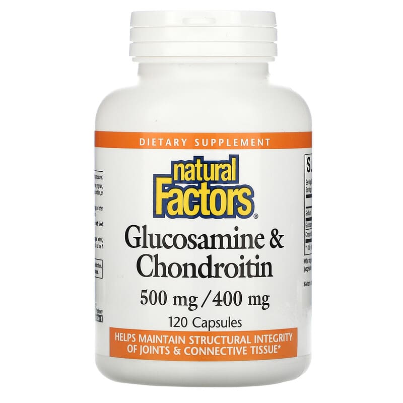 Natural Factors Glucosamine & Chondroitin 500 mg/400 mg 120 Capsules 8 Thực phẩm chức năng Natural Factors Glucosamine & Chondroitin 500 mg/400 mg 120 Capsules 068958026879