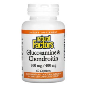 Thực phẩm chức năng Natural Factors Glucosamine & Chondroitin 500 mg/400 mg 60 Capsules 068958026862