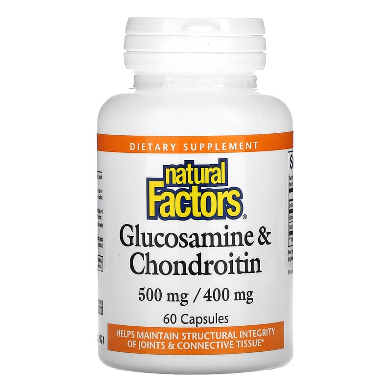 Natural Factors Glucosamine & Chondroitin 500 mg/400 mg 60 Capsules 8 Thực phẩm chức năng Natural Factors Glucosamine & Chondroitin 500 mg/400 mg 60 Capsules 068958026862