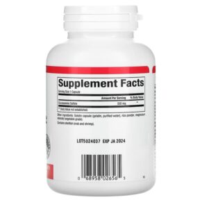 Thực phẩm bổ sung Natural Factors Glucosamine Sulfate 500 mg 180 Capsules 068958026565