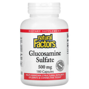 Thực phẩm chức năng Natural Factors Glucosamine Sulfate 500 mg 180 Capsules 068958026565