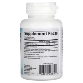 Thực phẩm bổ sung Natural Factors Glutathione LipoMicel Matrix 300 mg 60 Softgels 068958028194