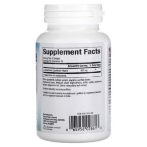 Thực phẩm bổ sung Natural Factors Glutathione LipoMicel Matrix 300 mg 90 Softgels 068958028613