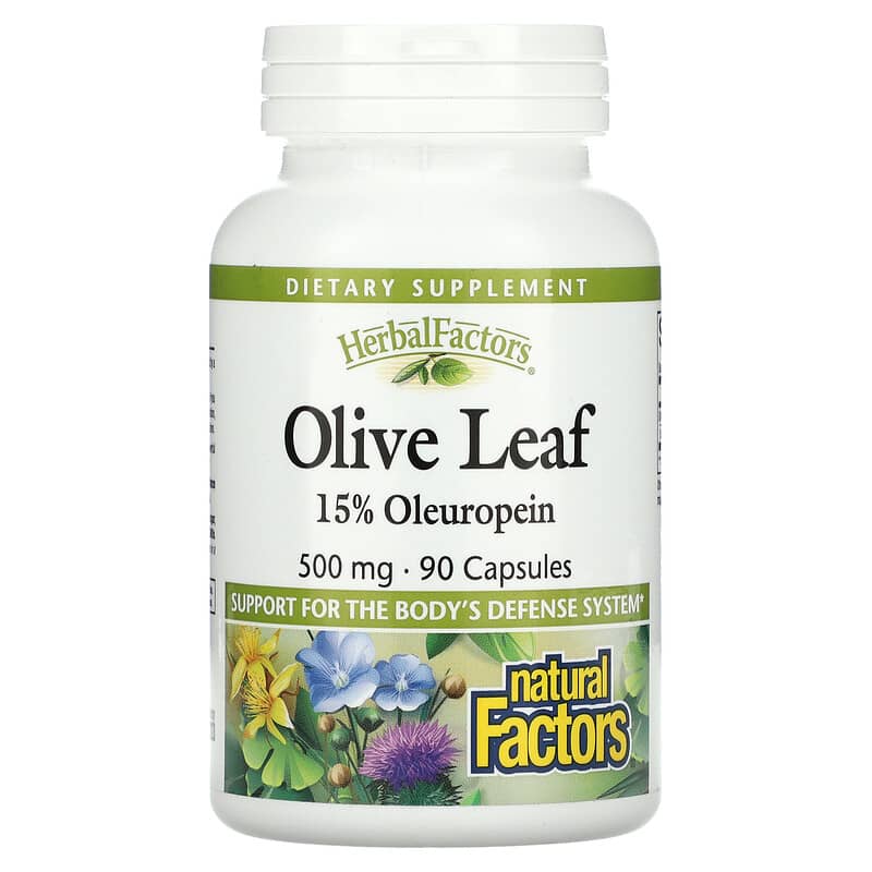 Natural Factors HerbalFactors Olive Leaf 500 mg 90 Capsules 8 Thực phẩm chức năng Natural Factors HerbalFactors Olive Leaf 500 mg 90 Capsules 068958045702