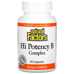 Thực phẩm chức năng Natural Factors Hi Potency B Complex 90 Capsules 068958011219