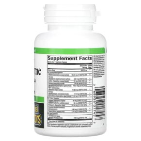 Thực phẩm bổ sung Natural Factors High Potency Multi Enzyme 60 Vegetarian Capsules 068958017457