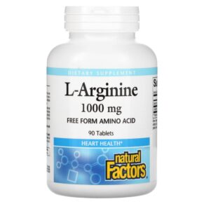 Thực phẩm chức năng Natural Factors L-Arginine 1.000 mg 90 Tablets 068958028026