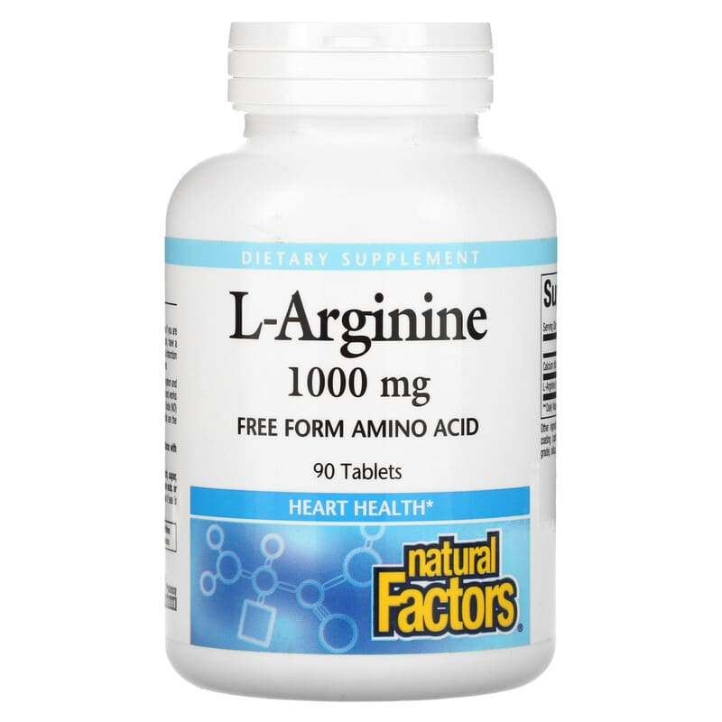 Natural Factors L-Arginine 1.000 mg 90 Tablets 8 Thực phẩm chức năng Natural Factors L-Arginine 1.000 mg 90 Tablets 068958028026