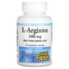 Thực phẩm chức năng Natural Factors L-Arginine 500 mg 90 Vegetarian Capsules 068958028217